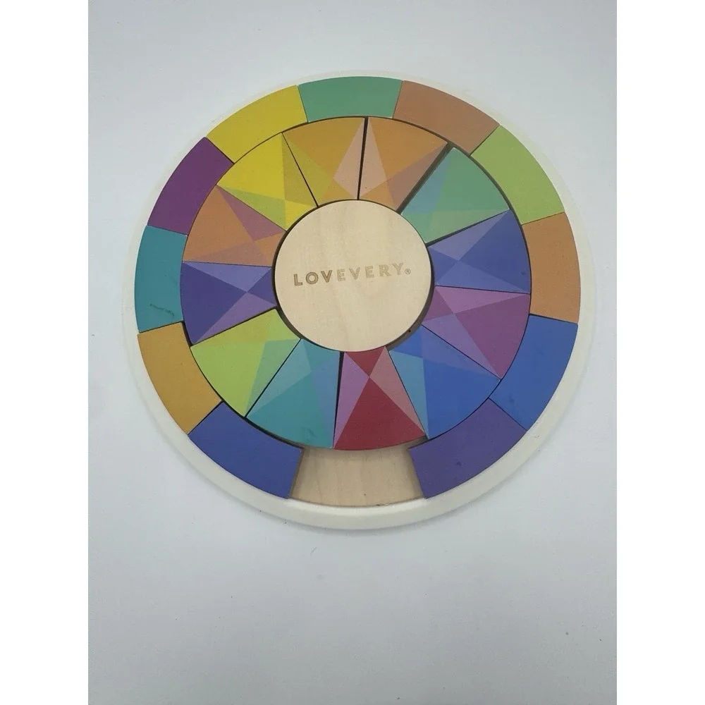 Lovevery Wooden Color Wheel‎ Puzzle Montessori Missing One Piece